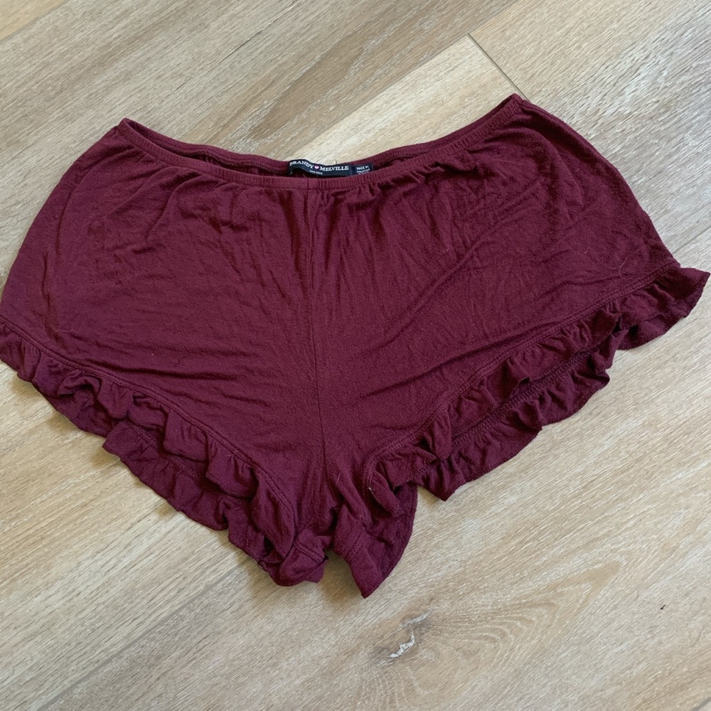 Brandy Melville maroon shorts